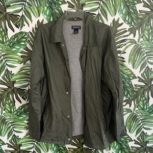 Lands' End Women's Forest Green Windbreaker